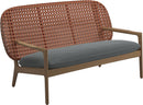 Gloster Kay Low Back Sofa Canapé Copper Grade D (ST) Wave Gravel 0159 