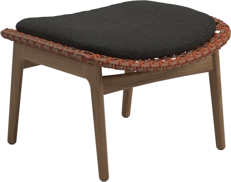 Gloster Kay Repose pieds - Tabouret Copper Grade D (ST) Tuck Sable 0123 