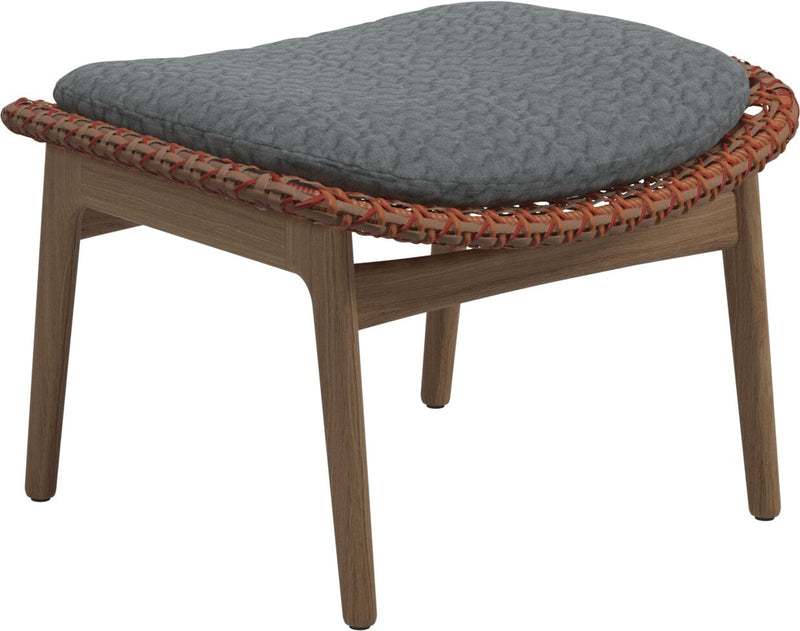 Gloster Kay Repose pieds - Tabouret Copper Grade D (ST) Wave Gravel 0159 