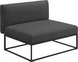 Gloster Maya Centre Unit - Module central 100x86cm Meteor Grade B (WR) Blend Coal 0144 