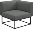 Gloster Maya Corner Unit - Module d'angle 86x86cm Meteor Grade C (OP) Lopi Charcoal 0132 