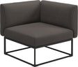 Gloster Maya Corner Unit - Module d'angle 86x86cm Meteor Grade C (OP) Robben Charcoal 0083 