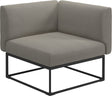 Gloster Maya Corner Unit - Module d'angle 86x86cm Meteor Grade C (OP) Robben Grey 0085 