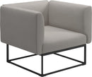 Gloster Maya Fauteuil club - Lounge Chair 97x86cm Meteor Grade B (OP) Fife Bone 0031 
