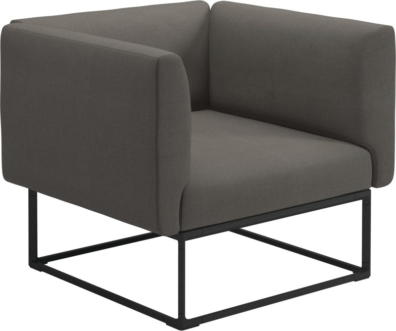 Gloster Maya Fauteuil club - Lounge Chair 97x86cm Meteor Grade B (OP) Fife Nickel 0039 