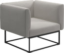 Gloster Maya Fauteuil club - Lounge Chair 97x86cm Meteor Grade B (WR) Blend Linen 0146 