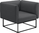 Gloster Maya Fauteuil club - Lounge Chair 97x86cm Meteor Grade B (WR) Cameron Anthracite 0001 