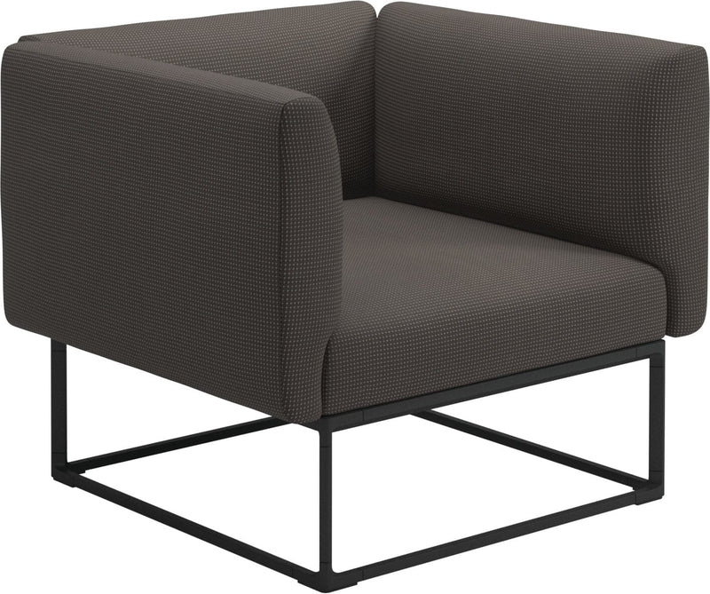 Gloster Maya Fauteuil club - Lounge Chair 97x86cm Meteor Grade C (OP) Robben Charcoal 0083 