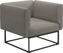 Gloster Maya Fauteuil club - Lounge Chair 97x86cm Meteor Grade C (OP) Robben Grey 0085 