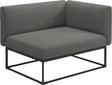 Gloster Maya Left / Right End Unit - Module Gauche / Droite 111x86cm Meteor Grade C (OP) Lopi Charcoal 0132 