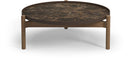 Gloster Sepal Coffee Table - Table basse ronde Ø83cm h:31cm Teak / Java / Emperor Ceramic 