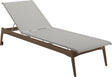 Gloster Sway Teak Chaise longue White / Seagull Sling 