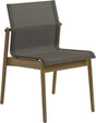 Gloster Sway Teak Chaise repas Meteor / Granite Sling 