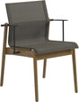 Gloster Sway Teak Fauteuil repas Meteor / Granite Sling 