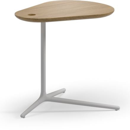 Gloster Trident Side Table 52.5x43.5cm h:50cm White / Teak 
