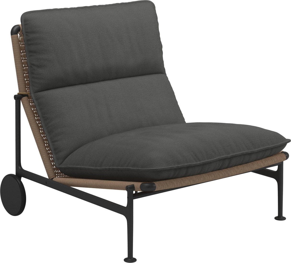 Gloster Zenith Fauteuil club - Lounge Chair sans accoudoirs (Meteor) Grade B (WR) Blend Coal 0144 