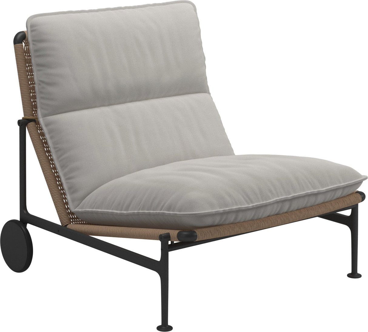 Gloster Zenith Fauteuil club - Lounge Chair sans accoudoirs (Meteor) Grade B (WR) Blend Linen 0146 