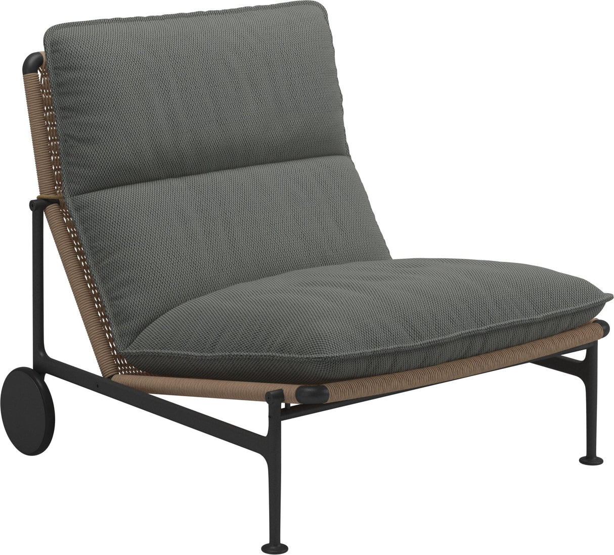 Gloster Zenith Fauteuil club - Lounge Chair sans accoudoirs (Meteor) Grade C (OP) Lopi Charcoal 0132 