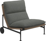 Gloster Zenith Fauteuil club - Lounge Chair sans accoudoirs (Meteor) Grade C (OP) Lopi Charcoal 0132 