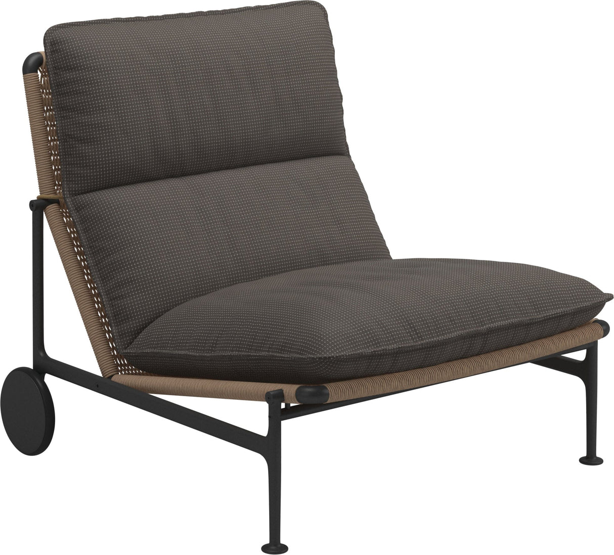 Gloster Zenith Fauteuil club - Lounge Chair sans accoudoirs (Meteor) Grade C (OP) Robben Charcoal 0083 