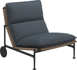 Gloster Zenith Fauteuil club - Lounge Chair sans accoudoirs (Meteor) Grade D (ST) Tuck Denim 0157 