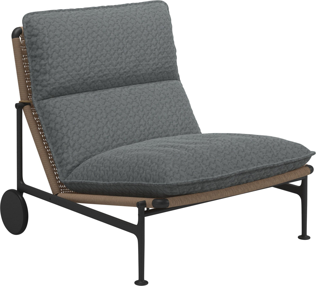 Gloster Zenith Fauteuil club - Lounge Chair sans accoudoirs (Meteor) Grade D (ST) Wave Gravel 0159 