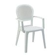 Grosfillex Madras Fauteuil repas empilable Blanc 