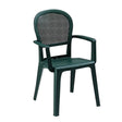 Grosfillex Madras Fauteuil repas empilable Vert Amazonie 
