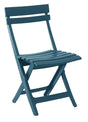 Grosfillex Miami Chaise pliante Bleu Minéral 
