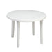 Grosfillex Miami Table repas ronde Ø98cm Blanc 