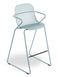 Grosfillex Ramatuelle 73 Chaise haute de bar empilable Bleu Ether 