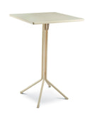Grosfillex Ramatuelle 73 Duo Table haute rabattable 70x70cm H:109cm Crème Absolute 