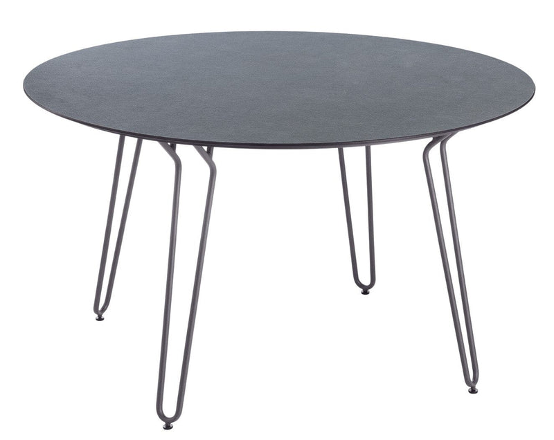 Grosfillex Ramatuelle 73 Table ronde Ø130cm Nero / Gris Pavement 
