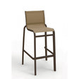 Grosfillex Sunset Chaise haute de bar Bronze Fusion / T31 Cognac 