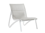 Grosfillex Sunset Confort Fauteuil bas Conversationnel Blanc Glacier / T33 Beige Chiné 