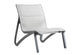 Grosfillex Sunset Confort Fauteuil bas Conversationnel Noir Volcanic / T34 Gris Chiné 