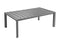 Grosfillex Sunset Table basse 100x60cm H:37cm Aluminium Gris Platinum 