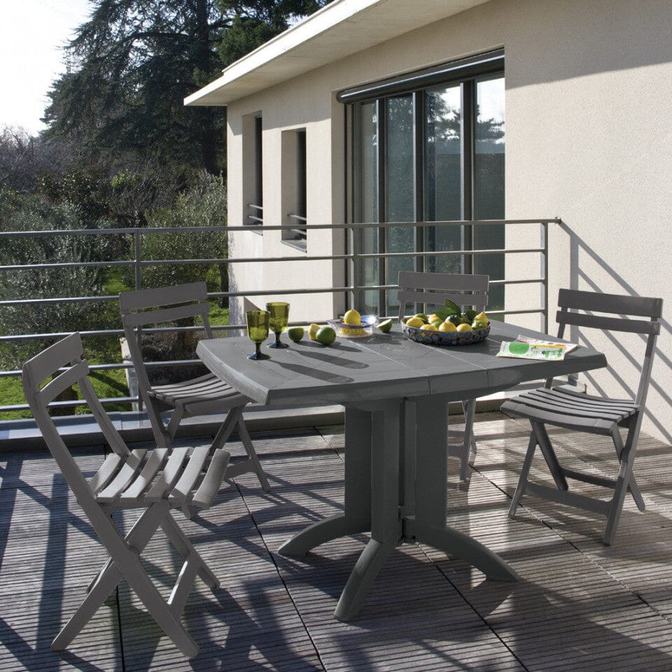 Grosfillex Vega Table repas rabattable 118x77cm 