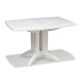 Grosfillex Vega Table repas rabattable 118x77cm Blanc 