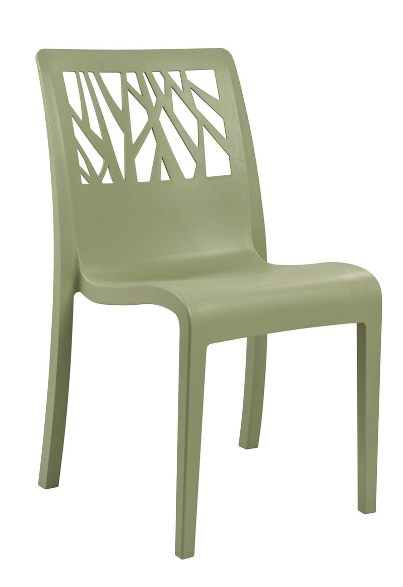Grosfillex Végétal Chaise empilable Vert Tender 