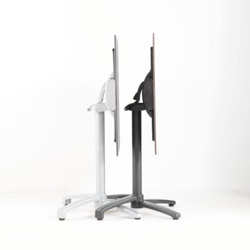 Grosfillex X-One Pied Bistro aluminium central rabattable et encastrable 