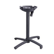 Grosfillex X-One Pied Bistro aluminium central rabattable et encastrable Noir 