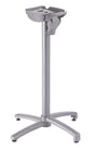 Grosfillex X-One Pied Haut Bistro Bar aluminium central rabattable et encastrable Gris argent 