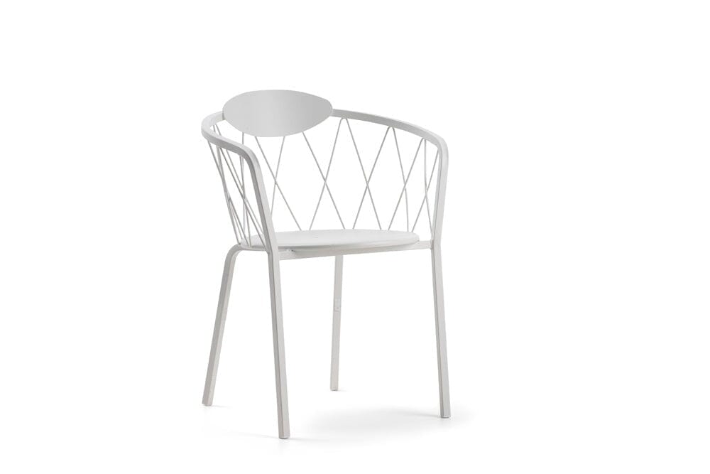 Hunn Granada Fauteuil repas Blanc 