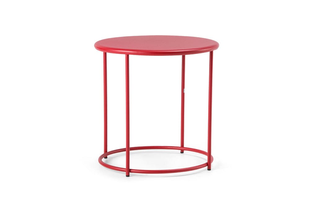 Hunn Granada Table basse ronde Ø43cm h:43cm Rouge rubis 