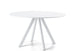 Hunn Granada Table repas ronde Ø130cm h:75cm Blanc 