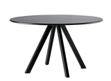 Hunn Granada Table repas ronde Ø130cm h:75cm Noir 