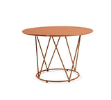 Hunn Granada Table repas ronde Ø130cm h:75cm Orange 