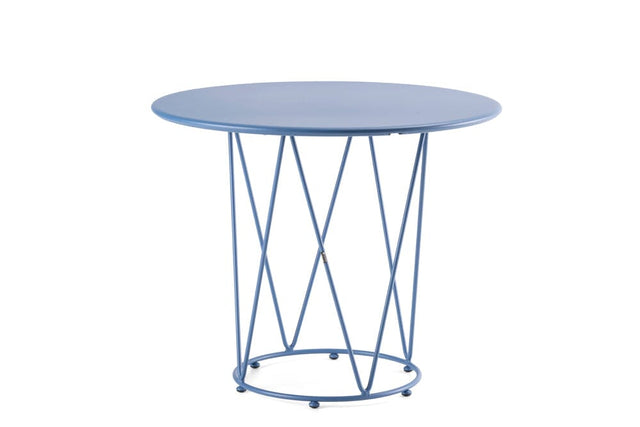 Hunn Granada Table repas ronde Ø90cm h:75cm Bleu 