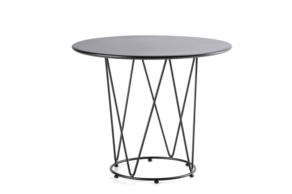 Hunn Granada Table repas ronde Ø90cm h:75cm Noir 